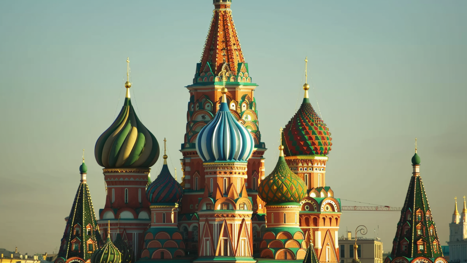 The St. Basil’s Cathedral in Moscow