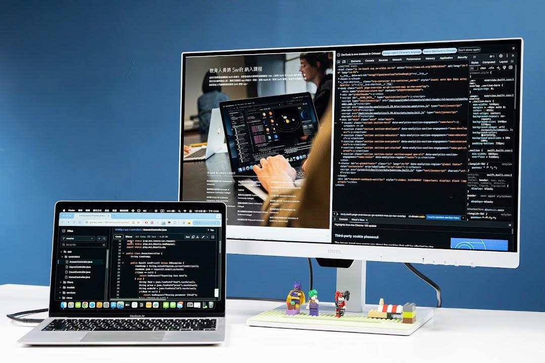 Coding 先決！程式設計師、軟體工程師 專用顯示器 5 大選購重點｜BenQ GW2785TC、GW2790QT 開箱、菊鏈串連、Eye-Care 護眼、USB-C 傳輸｜科技狗 - app, benq, Coding, IT工程, MAC, macos, PC, Windows, 寫程式, 工程師, 碼農, 程式碼, 竹科, 螢幕, 開箱上手, 電腦螢幕, 顯示器 - 科技狗 3C DOG