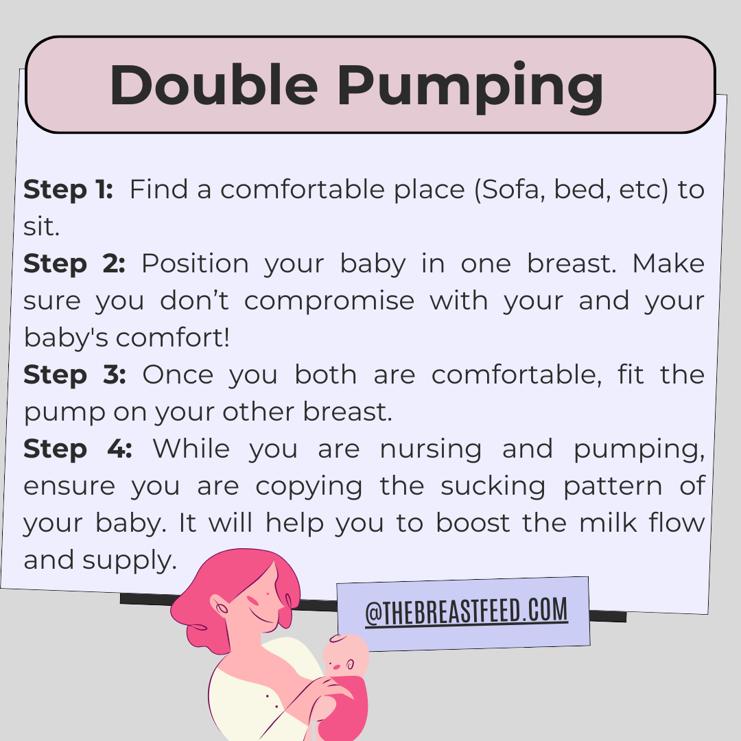 How do you breastfeed and pump at the same time?