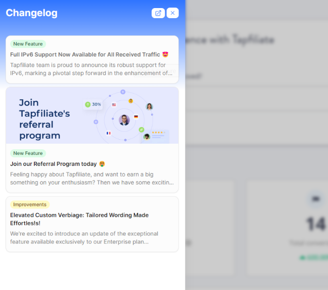 Tapfiliate - Change Log