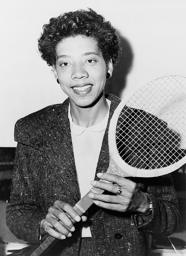 spotcovery-Althea Gibson in 1956 by Fred Palumbo. 