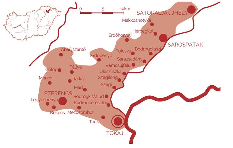 Tokaj Hegyalja - Városok, látnivalók és túraútvonalak
