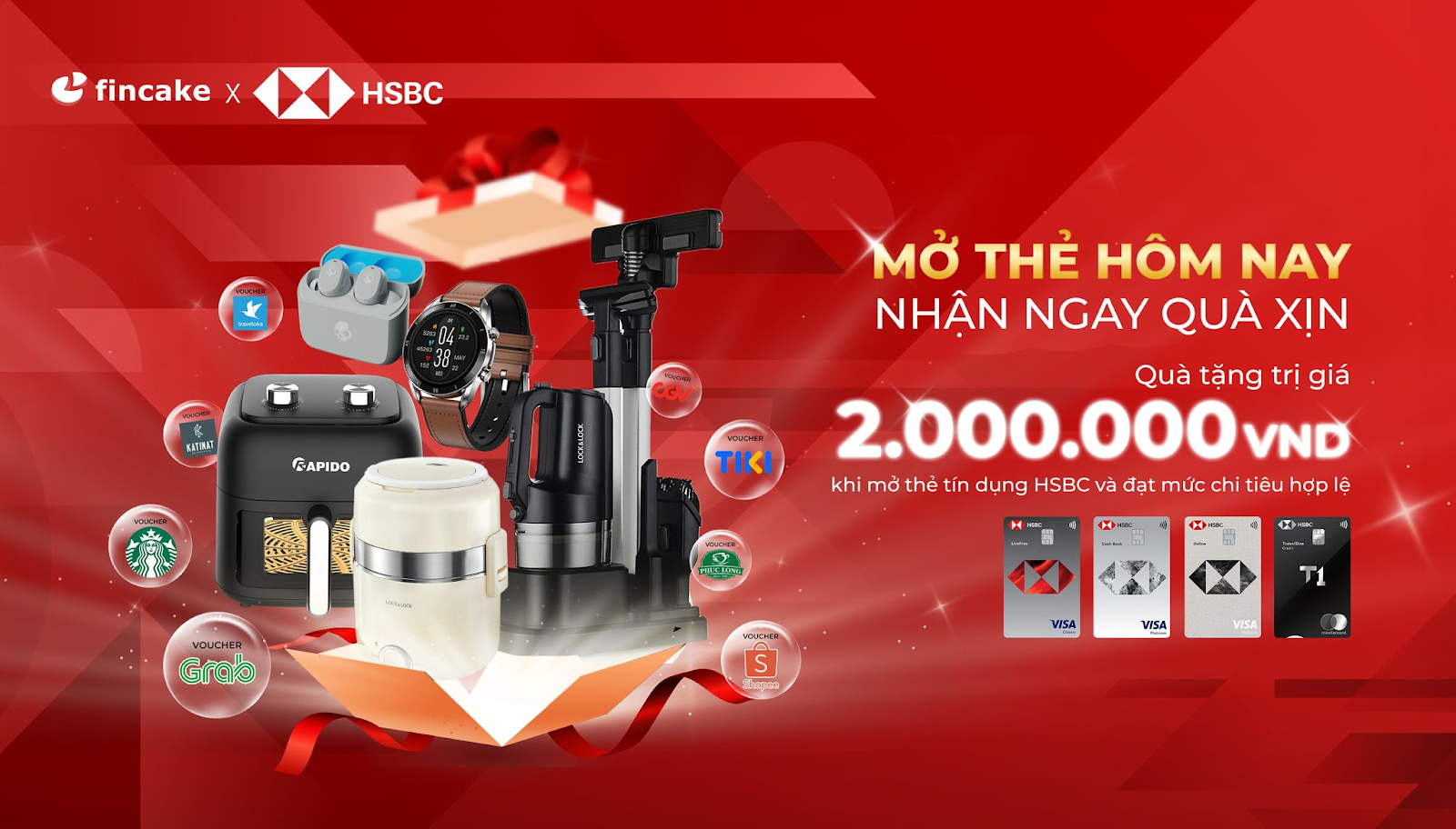 mở thẻ tín dụng hsbc nhận ngàn quà tặng