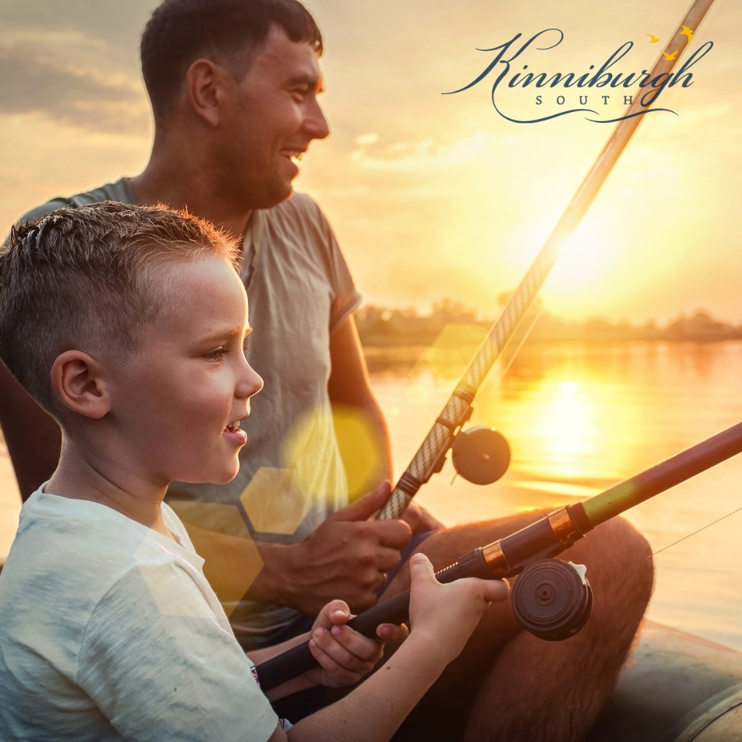 A father and son on a fishing trip in Chestermere