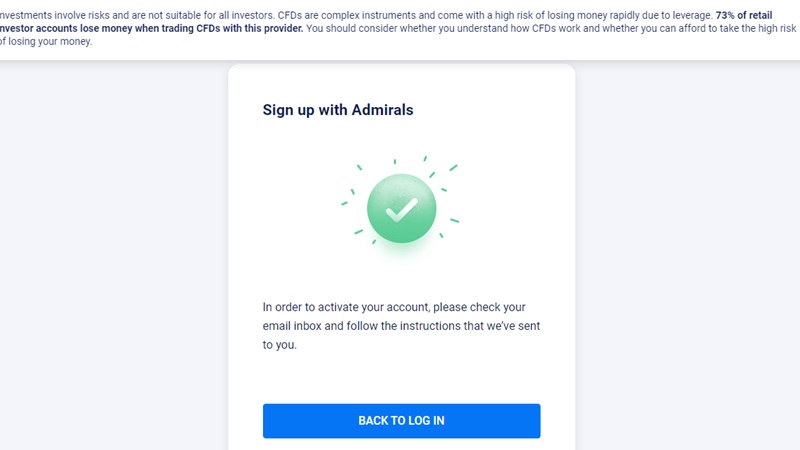 admirals sign up