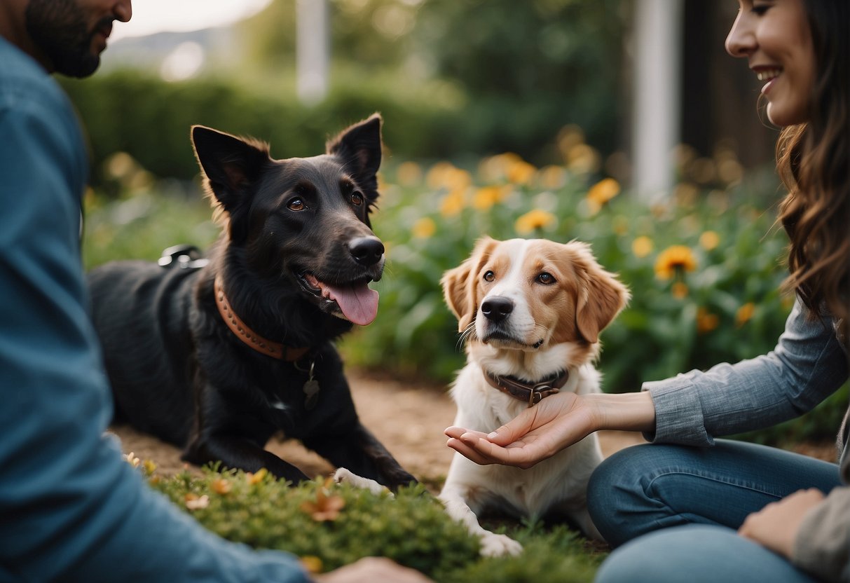 A modern dog owner uses advanced pet care technology in a changing landscape of dog ownership