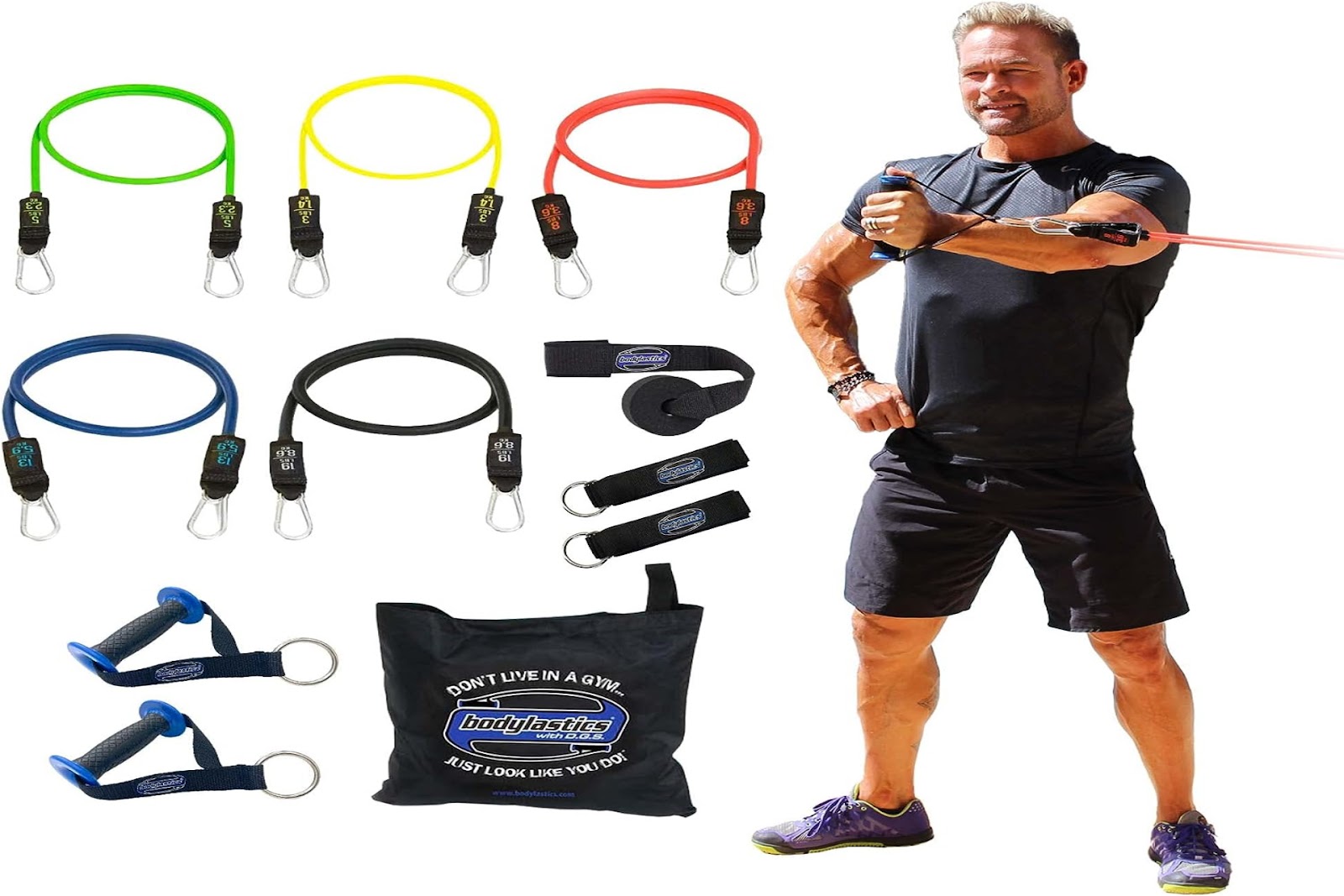 Best Home Exercise Equipment for Seniors - a man holding resistant bands
