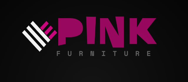 Black and Pink logo design for furniture business