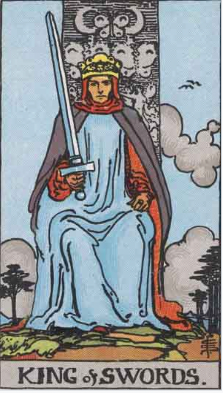 The King of Swords Minor Arcana Card.