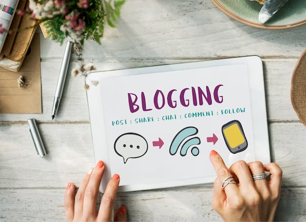 Social Media Blogging Illustration