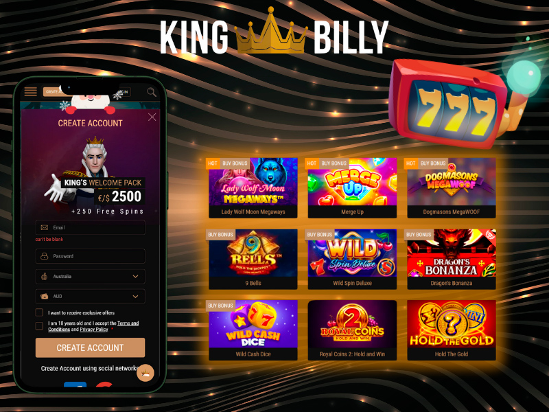 King Billy Casino Games - Huge Variety