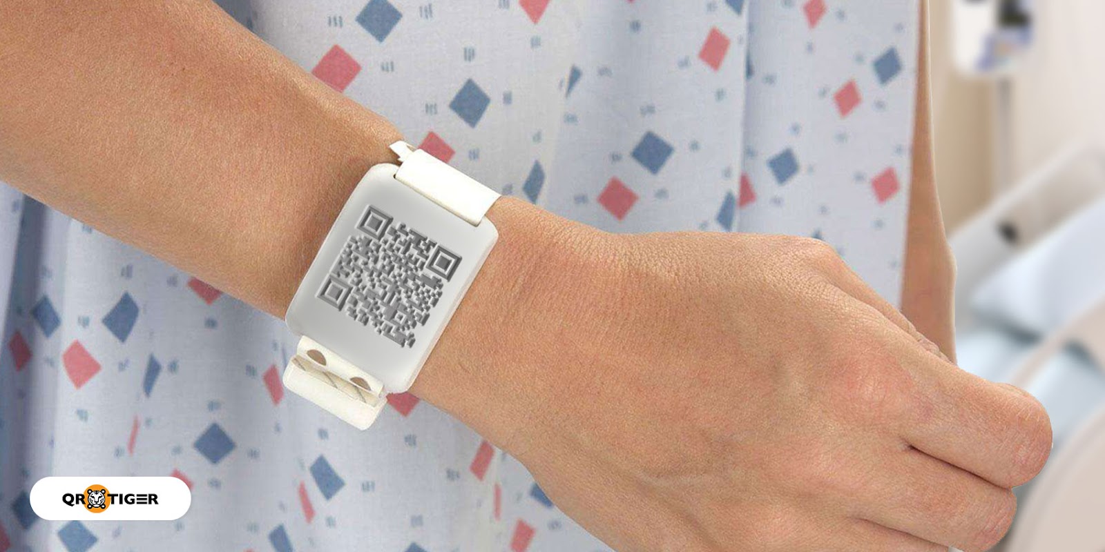 Patient QR code wristband
