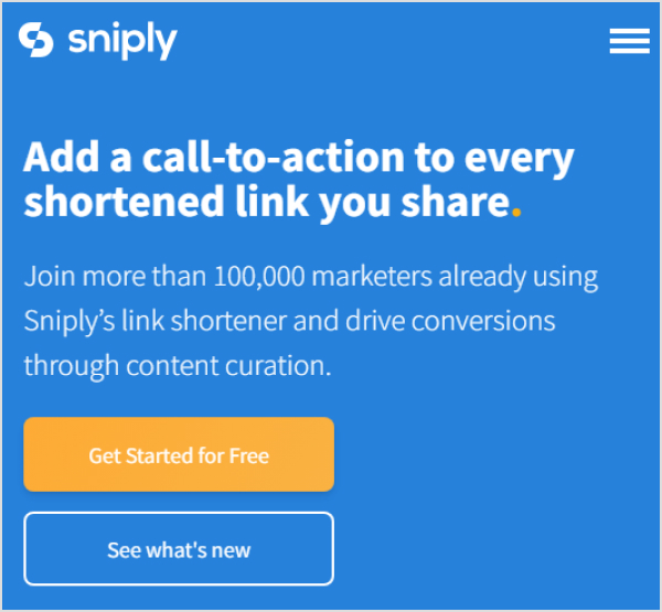 sinply- link shortening and lead generation tool