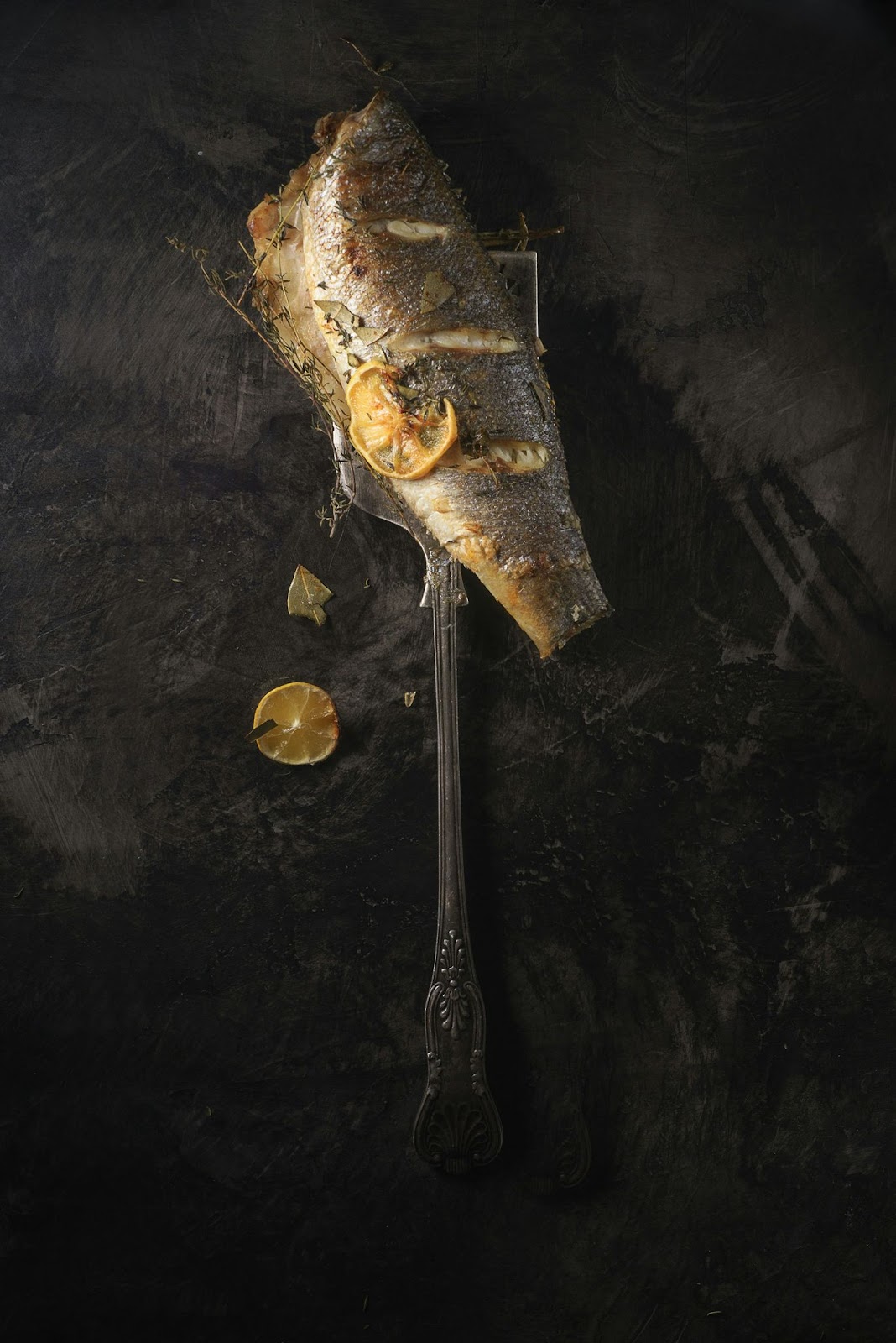 Fish on a fork