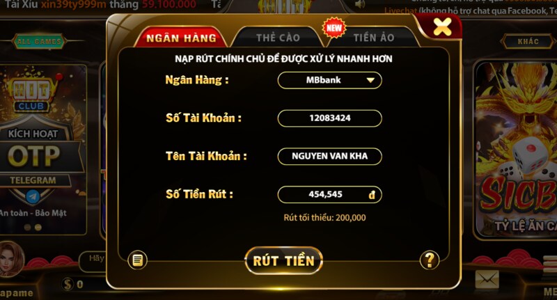 Hướng dẫn 3 cách rút tiền Hitclub uy tín 