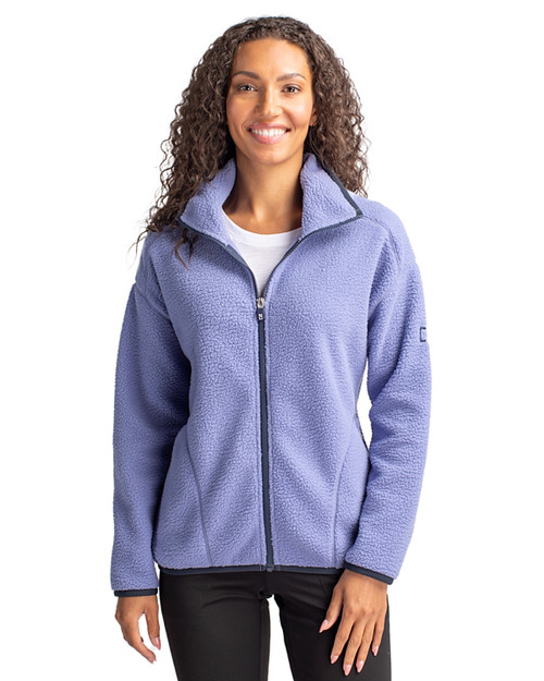 Women's sherpa fleece jacket for the gym