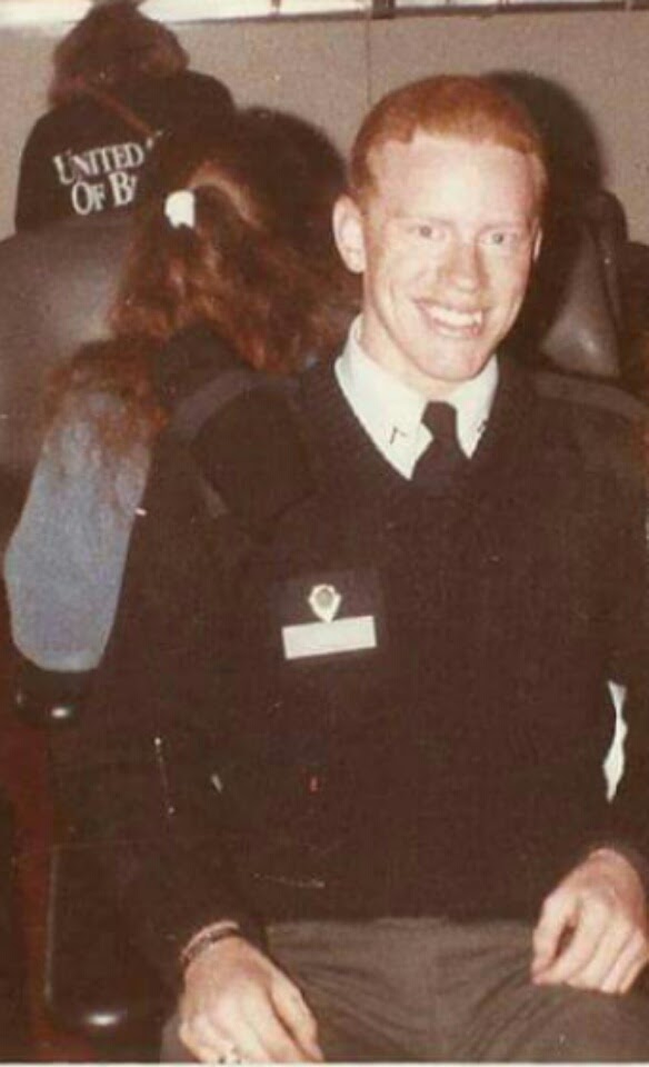 Alan Hughes in the military. 