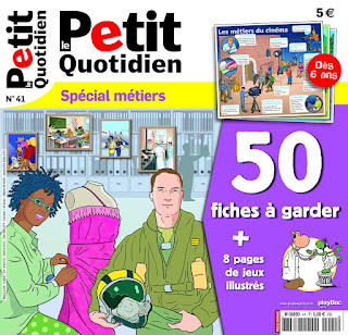 Front Page of Petiti Quotidien "Spécial Métiers"