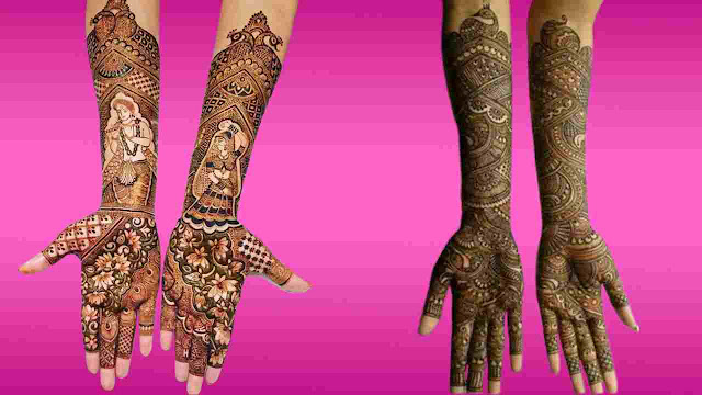 BRIDAL MARATHI MEHNDI DESIGN