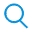 blue magnifying glass icon.