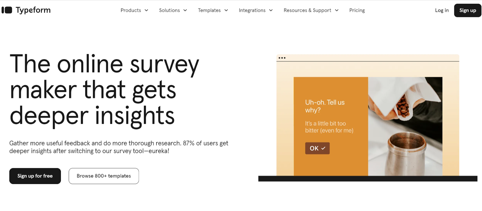 Typeform is the best Best for Personalized Surveys