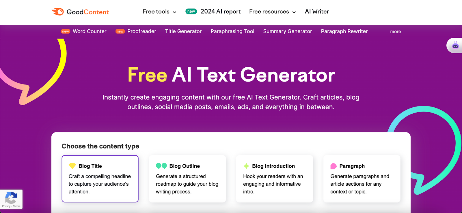 AI text generators - Semrush AI Text Generator