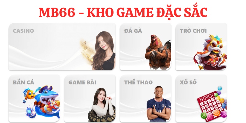 Bộ sưu tập game đa dạng tại MB66