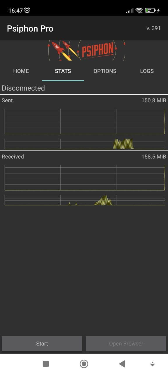 Stats menu field