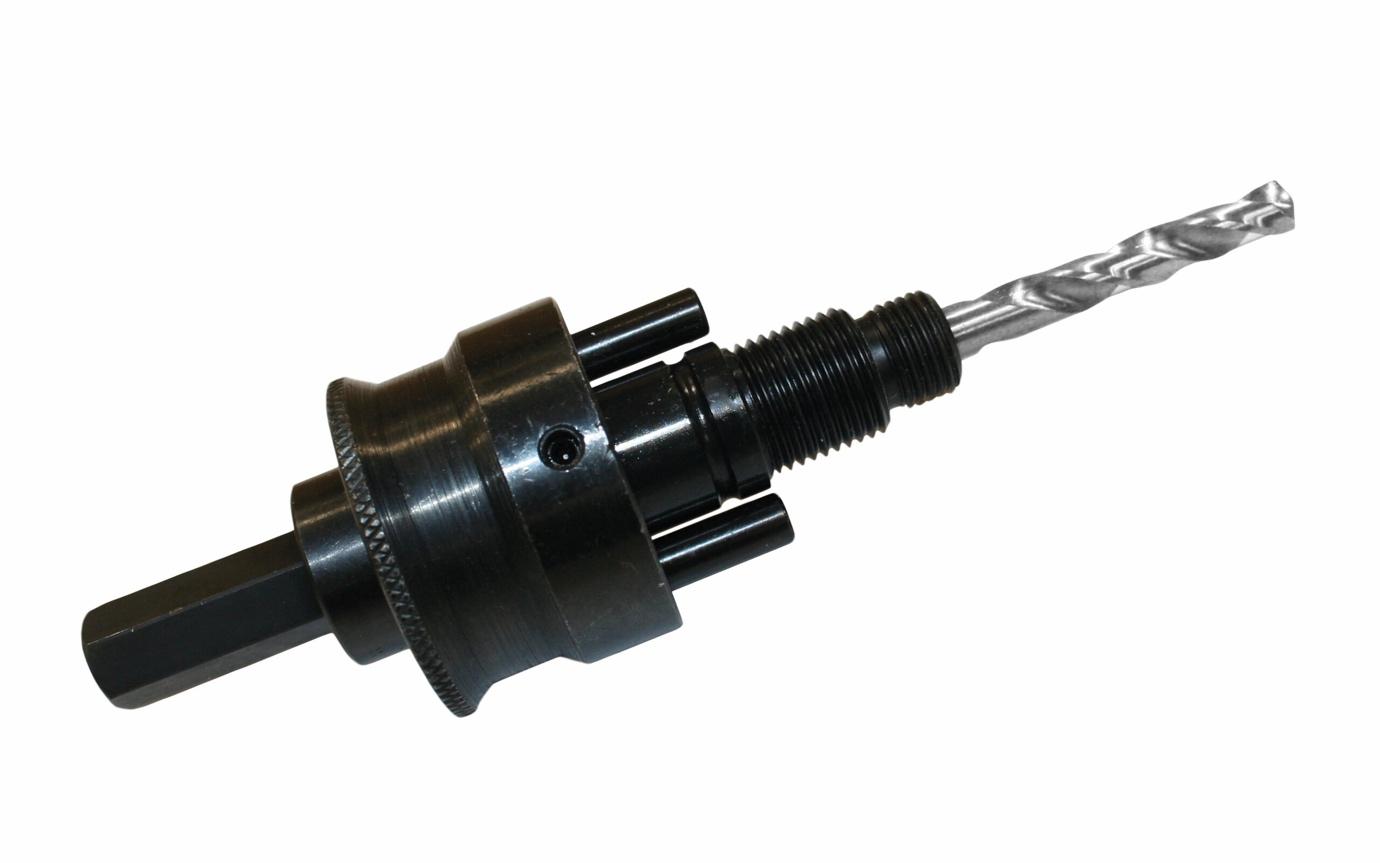 A drill bit with a drill bit

Description automatically generated