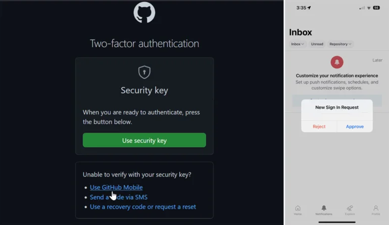 Enabling two-factor authentication