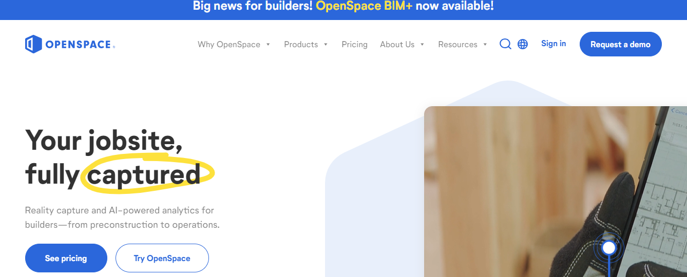 Openspace.ai AI Construction App