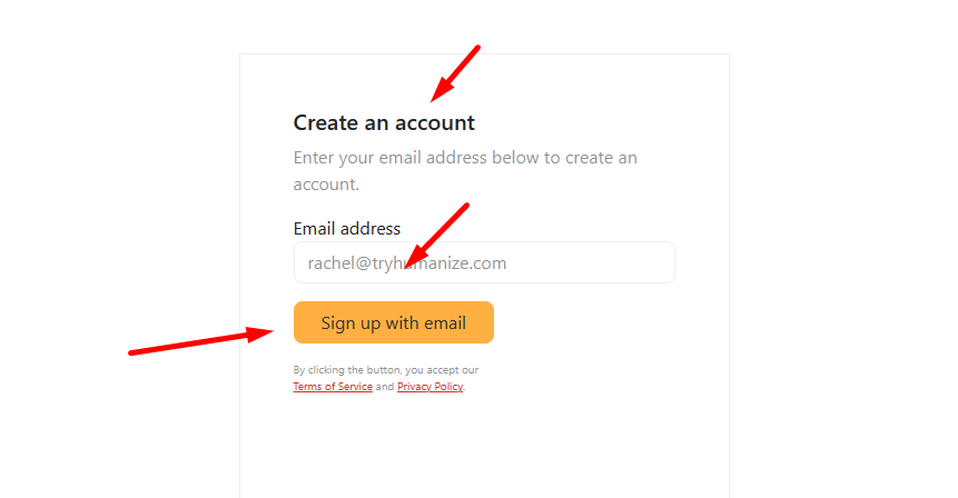 Easy to Create a New Account