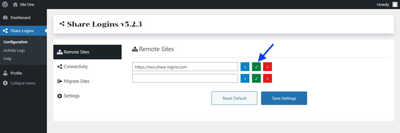Add Your Remote Sites