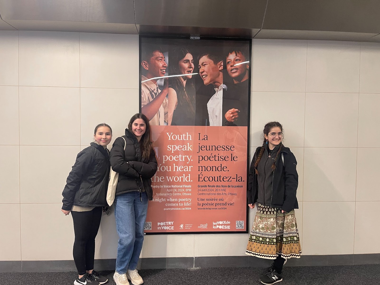 Look who it is! Maia Cassie finds herself on a billboard in downtown Ottawa. 