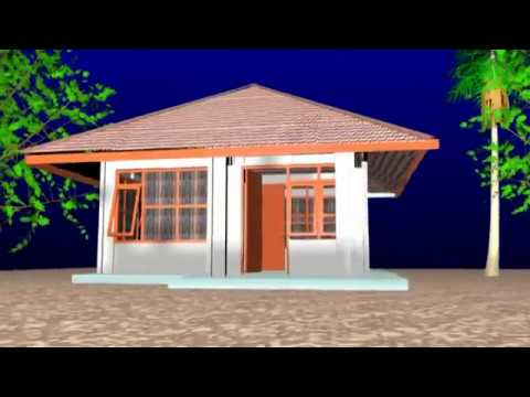 Contoh desain rumah tahan gempa RUSPIN