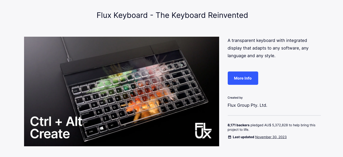 flux keyboard 互動式螢幕鍵盤