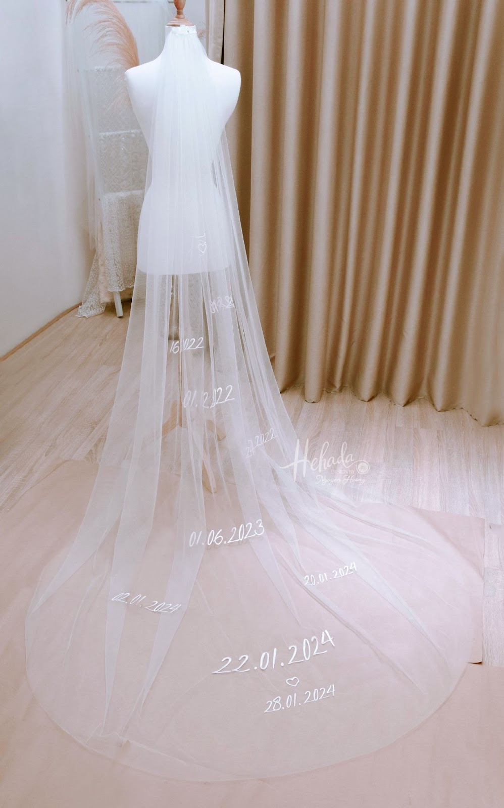 Độ dài lúp cưới cho cô dâu