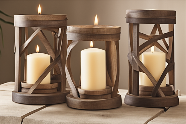 DIY Rustic Candle Holder