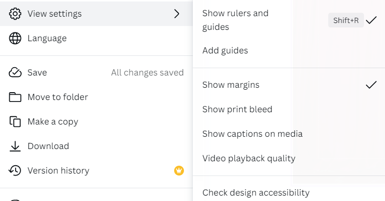 Video compression setting