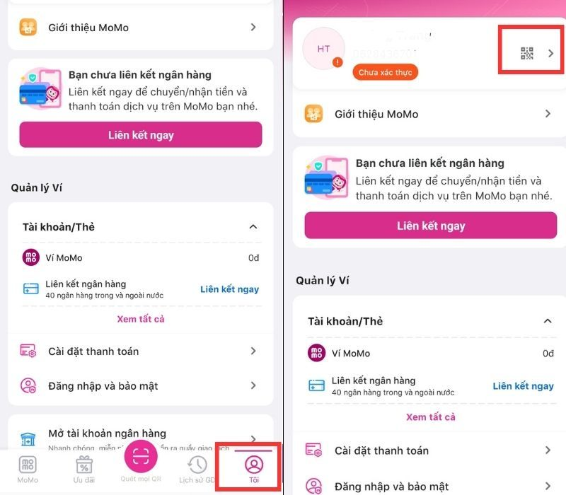 Cách đăng nhập Momo không cần mã xác nhận