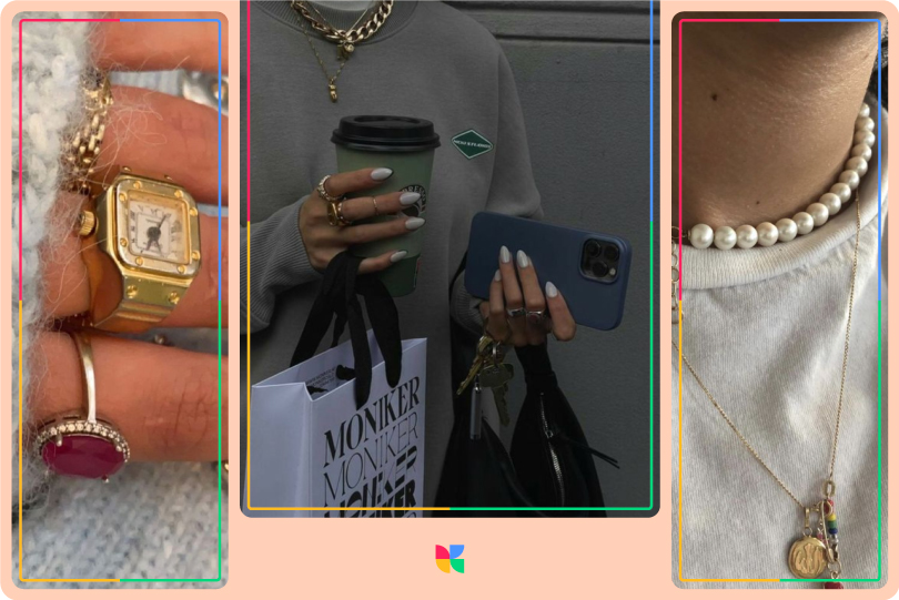 It Girl aesthetic accessory details