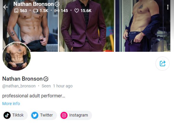 Nathan Bronson OnlyFans Page