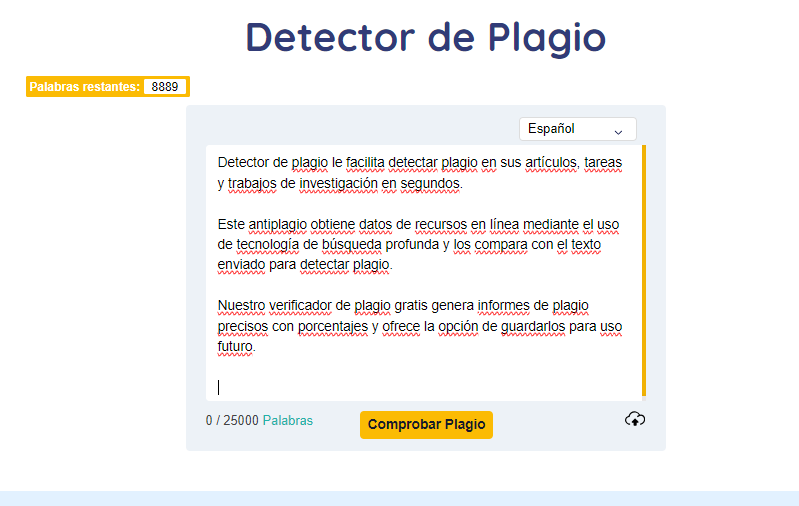 Detector de plagio Online