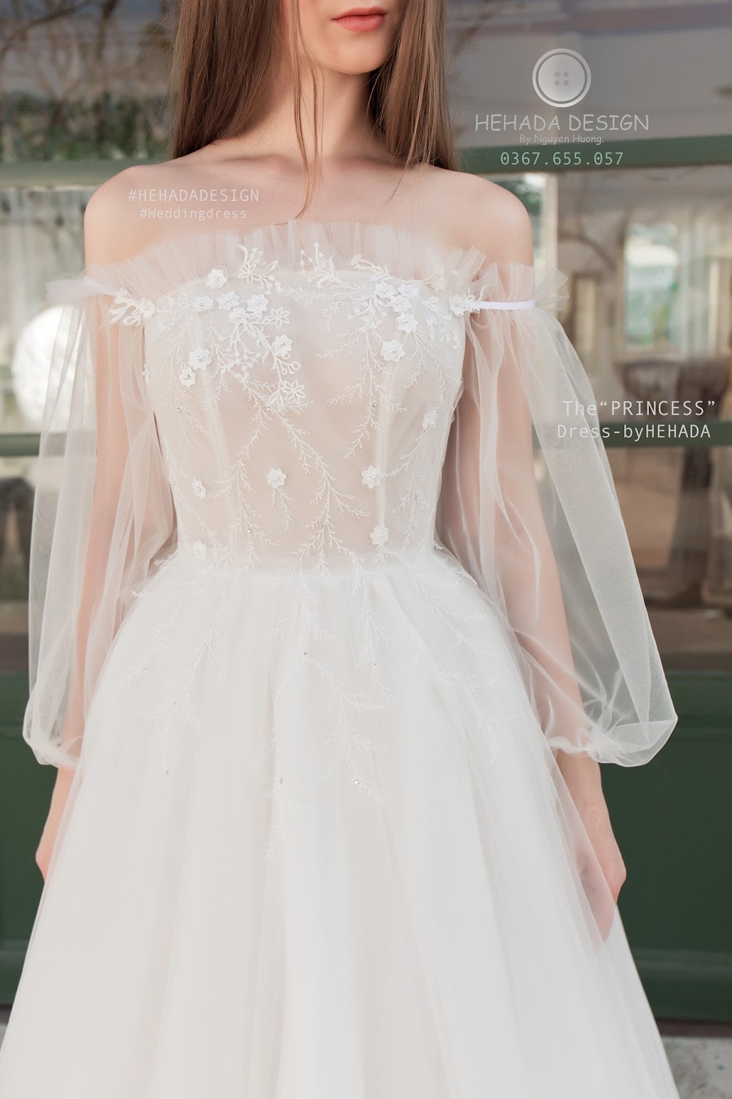 Họa tiết chi tiết váy cưới The Princess