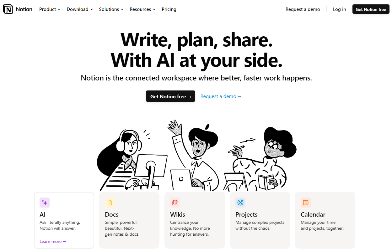 Notion: Write, plan, share. With AI at your side