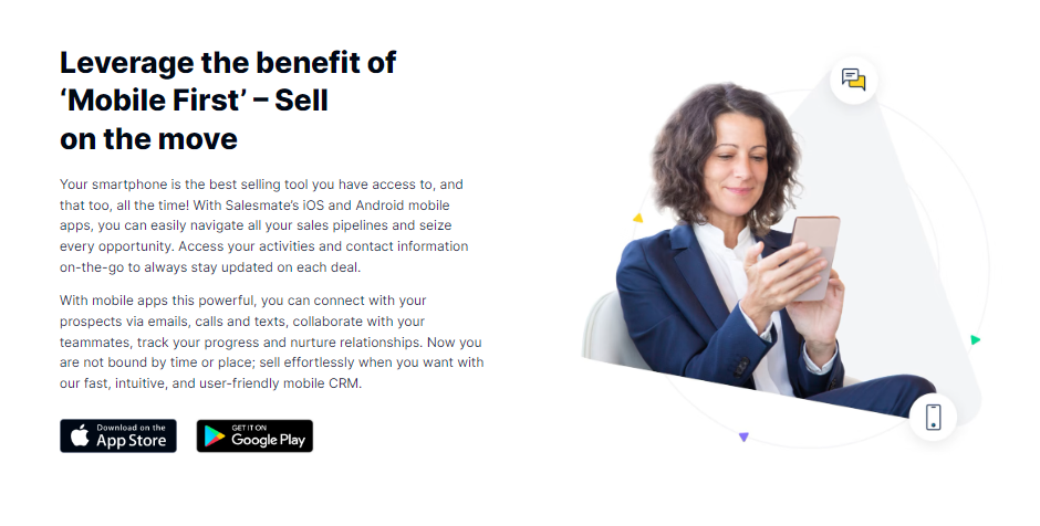 Leverage the benefit of Mobile First Sell on the move with Salesmate