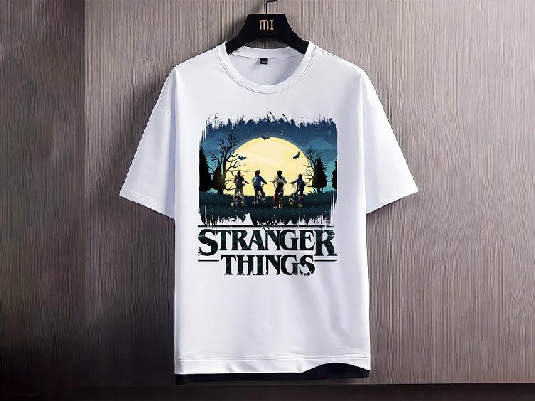 T-shirt disegnata da Tushar Stranger Things.
