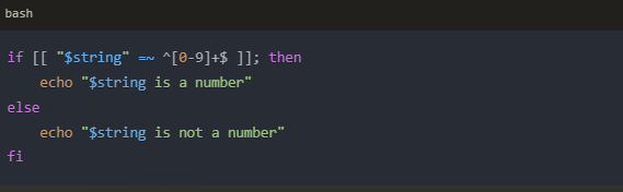 Using =~ operator to compare patterns in if statements