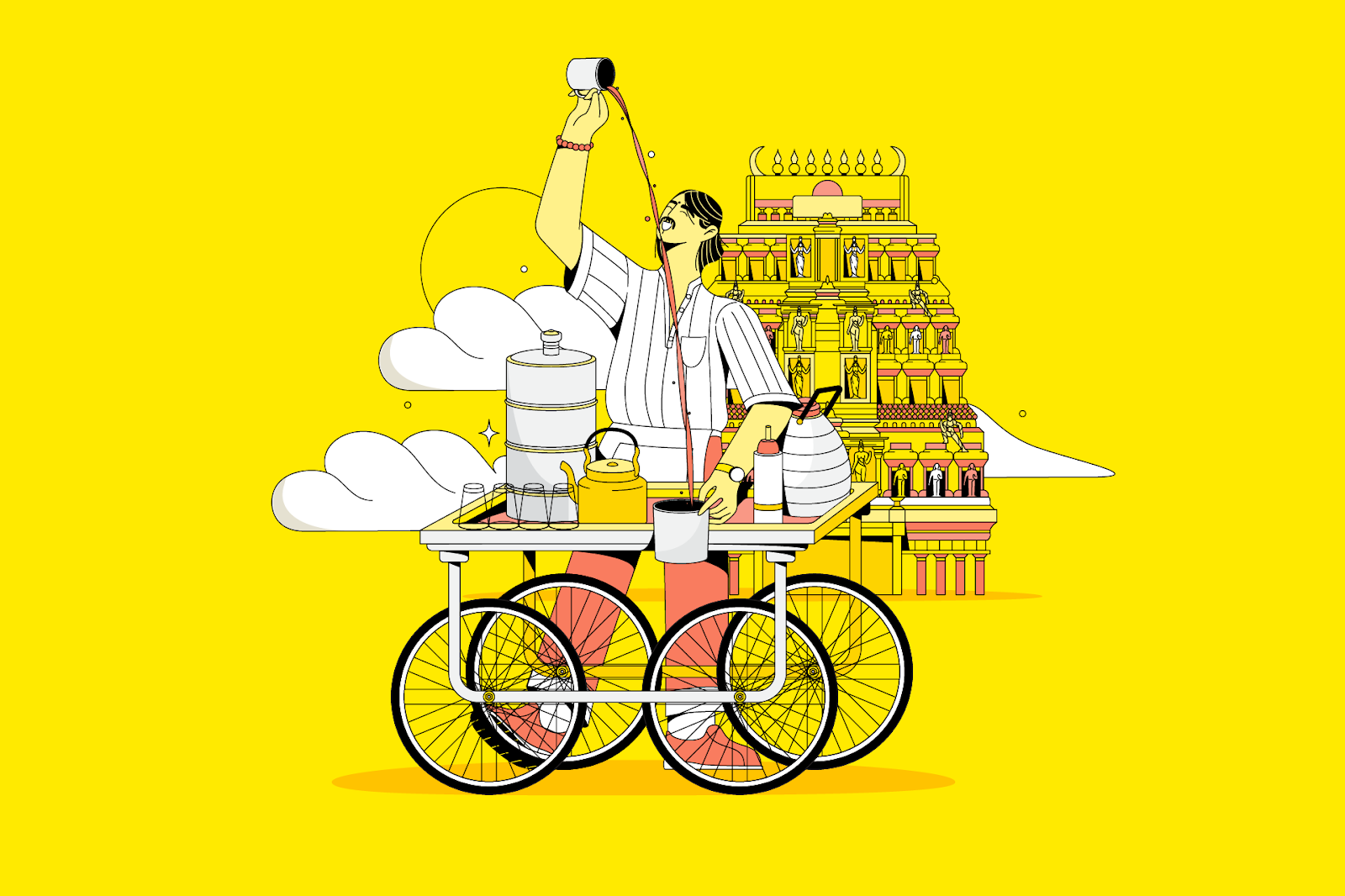 Artifact from the Scoot Airlines Illustration Showcase article on Abduzeedo