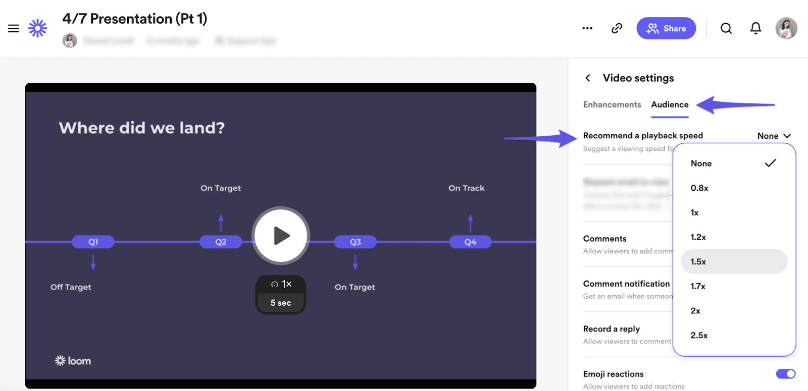 Loom video upload image